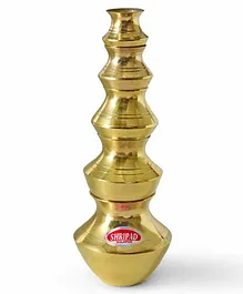 Shripad Steel Home Miniature Brass Ghada Set of 5 - Golden