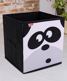 Babyhug Storage Bin Panda Print - Black