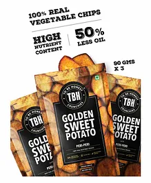 To Be Honest Golden Sweet Potato Chips Pack of 3 - 90 gm each