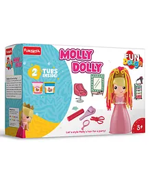 Fun Dough Molly Dolly Magical Hair Dressing Doll Kit - 18.5 cm 