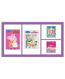 Peppa Pig Colouring Books Set of 4 - English