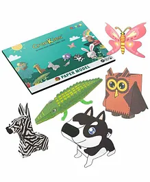 Crackles DIY Paper Craft 3D Animals - Multicolor