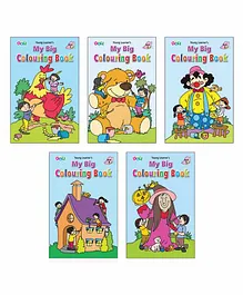Young Learner Publication Big Colouring Books Pack of 5 - English