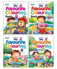 Young Learner Publication My Favourite Colouring Books Pack of 4 - English