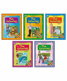 Young Learner Publication Fun Colouring Books Pack of 5 - English