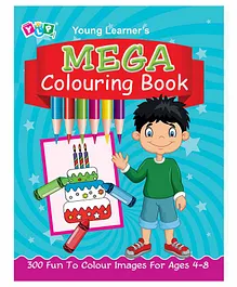 Young Learner's Publication Mega Colouring Book - English