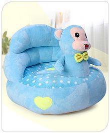 babyhug plush kids monkey sofa chair  blue