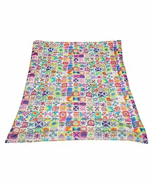 Oscar Home Baby Quilt Square Print - Multicolor