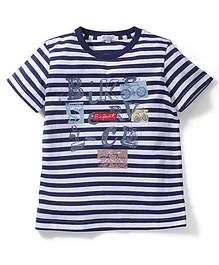 Enfant Stripe Print T-Shirt - Blue