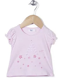 Enfant Flower Print Top - White