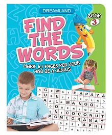 Dreamland Find the Words Activity Book 3 for Children  - With Right Amount of Words on Various Topics, 32 Pages