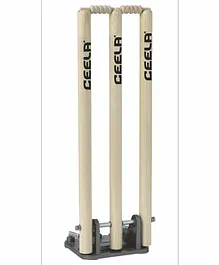 Ceela Wooden Cricket Stump Set - Off White