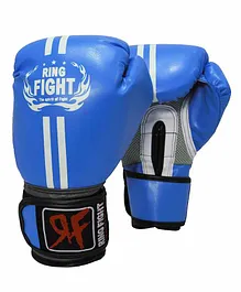 Ring Fight Boxing Gloves Set - Blue