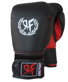 Ring Fight Training Boxing Gloves Set - Black