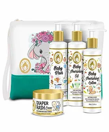 Mom & World Soothing Baby Care Combo Set of 4 - 200 ml & 50 grams