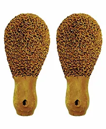 MAS Kreations Foot Scrubber Pack of 2 - Brown