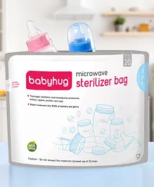 Babyhug Microwave Steam Sterilizer Bag - 10 Pieces