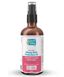 earthBaby Nappy Rash Protection Oil, Certified 100% Natural origin - 100ml
