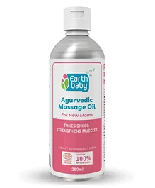 earthBaby Ayurvedic Massage Oil for Moms, Certified 100% Natural origin- 250 ml