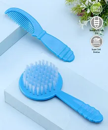 Zoe Hair Brush & Comb Grooming Set - Blue