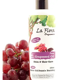 La Flora Organics Pure Grapeseed Oil Skin & Hair Care - 100 ml