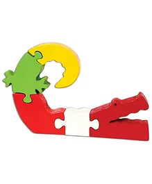 Skillofun - Take Apart Wooden Puzzle Alligator 