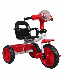 HLX-NMC Cruiser Bike Style Tricycle With LED Lights & Music - Red Black