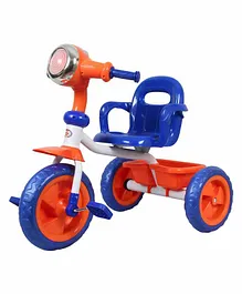 HLX-NMC Cruiser Bike style Tricycle with LED Lights & Music - Orange Blue