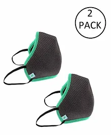 Fastrack Super Shield 4 Layer Reusable Mask Grey - Pack of 2