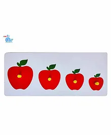 HNT Wooden Apple Pegged Puzzle Red - 4 Pieces