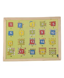 Skillofun - Wooden And Magnetic Twin Play Tray Number Scene 1-20