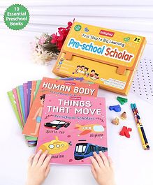 Babyhug First Step to Big Learning Pre-school Scholar Books Set of 10 - English