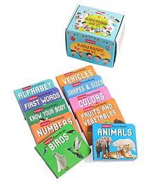 Babyhug Pocket Board Book Set of 10 - English