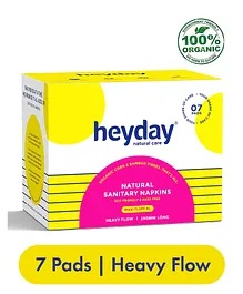 Heyday Natural & Organic Maxi Fluff Sanitary Napkins - 7 Pieces