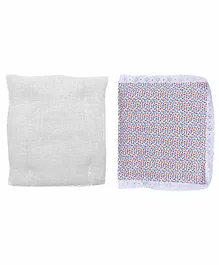 Grandma's Premium Finger Millet Cotton Pillow with Cover Floral Print - Multicolor