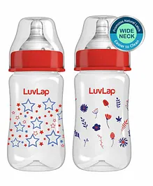 LuvLap Wide Neck Baby Feeding Bottles Pack of 2 - 250 ml Each