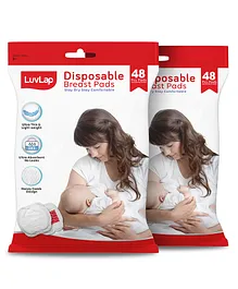 LuvLap Disposable Breast Pads Pack of 2 - 48 Pieces