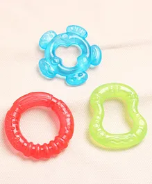 Babyhug Water Filled Teether Pack of 3 - Red Green Blue