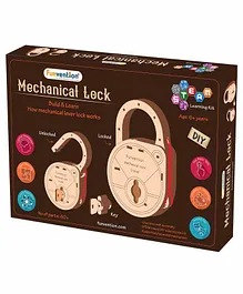 Funvention Mechanical Lock DIY STEM Based Learning Utility Kit - Multicolor
