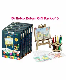 Funvention Little Art Gallery DIY Art & Craft Kit Multicolor - Pack of 6