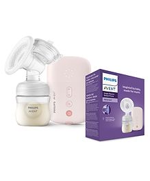 Philips Avent Electric Breast Pump | No.1 Brand Recommended by Moms Worldwide | Natural Motion Technology | One Size Fits all | 3X Faster Expression | 8 + 16 Expression and Stimulation settings | USB Charging | Quiet Motor SCF395/11 - White