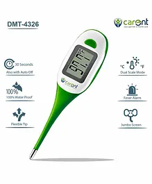 Carent DMT4326 Waterproof Premium Digital Thermometer with Fever Alarm - Green