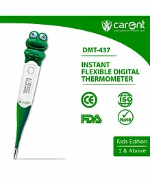 Carent Waterproof Instant Flexible Digital Thermometer With Fever Alarm - Green