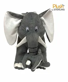 Sterling Mother & Baby Elephant Soft Toy Grey - Length 42 cm