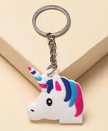 Arendelle Unicorn Charm Keychain  - Multicolor