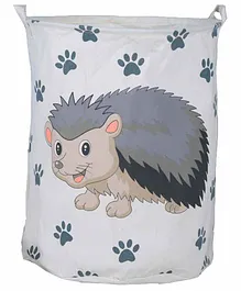 Little Jamun Laundry Bag Porcupine Print - Grey