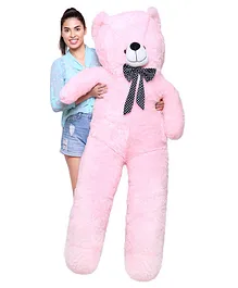 Frantic Teddy Bear Soft Toy with Neck Bow Pink - Height 180 cm