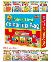 Baby's First Colouring Books Set of 10 - English
