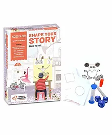 Chalk and Chuckles Shape Your Story Drawing & Storytelling Game - Multicolour