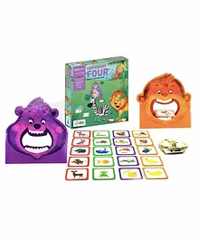Chalk and Chuckles Hungry Four, Memory & Movement Board Game - Multicolor